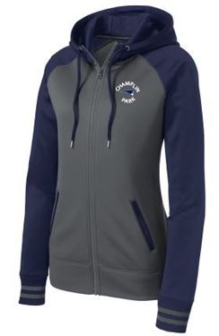 Picture of Sport-Tek® Ladies Sport-Wick® Varsity Fleece Full-Zip Hooded Jacketl (LST236)